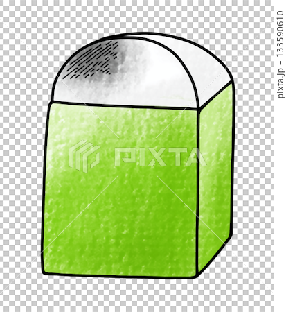 一款外觀復古、鬆散、略帶髒污感的橡皮擦，造型簡潔復古。 133590610