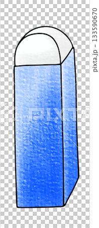 一個簡單、鬆散、長條狀的橡皮擦正在使用中——模擬風格 133590670