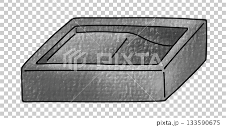 一款簡潔輕鬆的模擬風格硯台 133590675