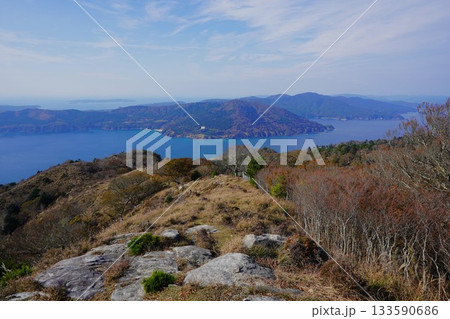 金華山頂上展望地からの牡鹿半島 金華山頂上展望地からの牡鹿半島 133590686
