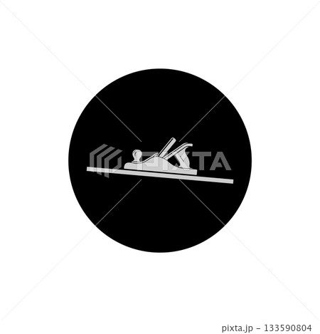 vector illustration of wood shaving chisel, 133590804