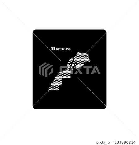 Morocco map icon simple design 133590814
