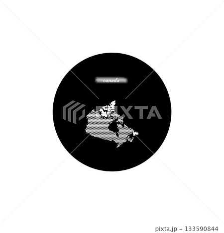 Vectors illustration of Canada map. 133590844