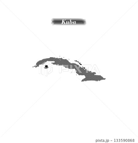Cuba country map vectors icon transparent style. 133590868