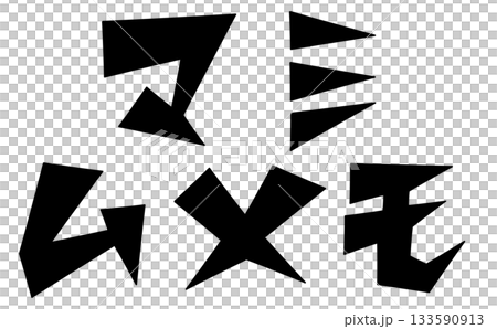 三角ベースデザインの『マミムメモ』セット　黒文字 133590913