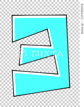 Triangular base design "Yo" solid color 133590916