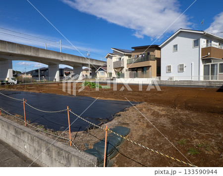 新興住宅地の宅地造成　千葉県 133590944