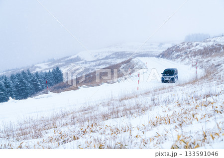 長野 真冬の霧ヶ峰 133591046