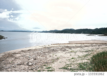 湯田口海岸の浜辺の景色 133591062
