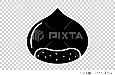 Autumn taste - chestnut illustration icon material 133591795