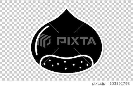 Autumn taste - chestnut illustration icon material 133591798