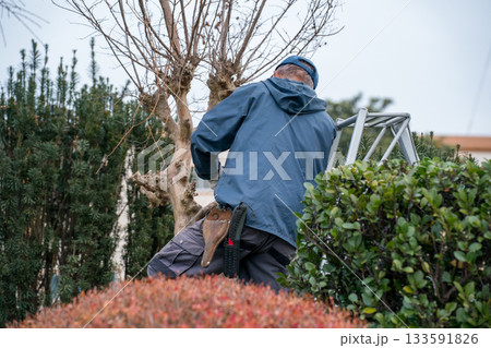 Japanese Gardener 133591826