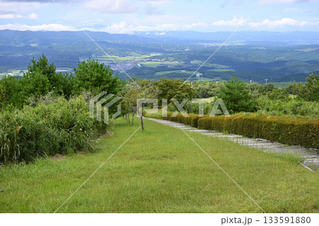 日本一の枕木階段の夏 133591880