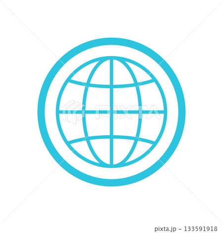 Ozone belt icon, Isolated on white background. From blue icon set 133591918