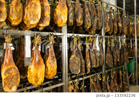 High quality ham made from natural meat 133592236