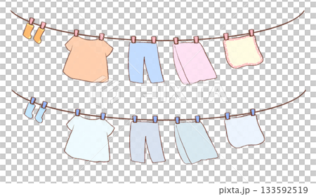 Dried laundry 133592519