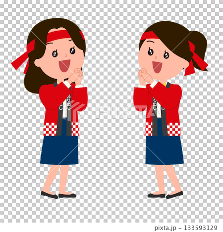 上方のものにときめく販売スタッフ 133593129