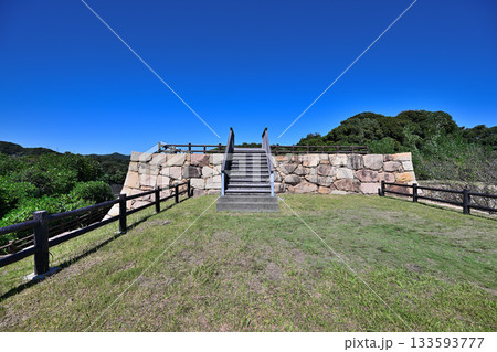 山口県 長門国「櫛崎城跡」石垣と曲輪 山口県 長門国「櫛崎城跡」石垣と曲輪 133593777