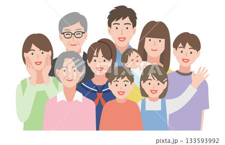 いろんな世代の人々 133593992