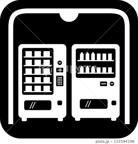 自販機コーナーを案内する標識 自販機コーナーを案内する標識 133594196