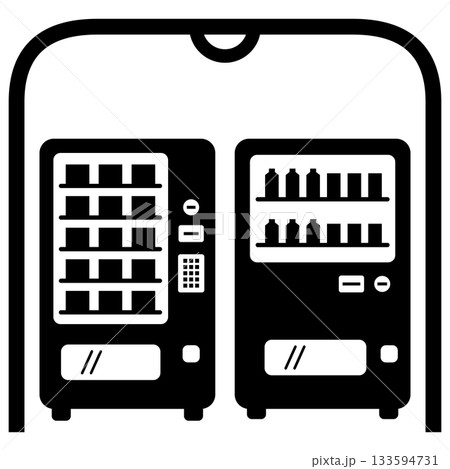 自販機コーナーを案内する標識 133594731