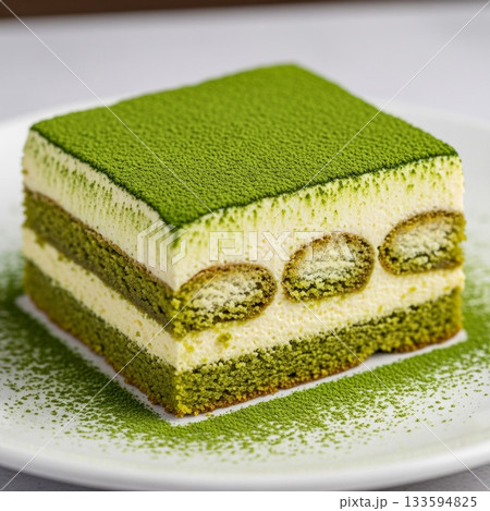 和モダン・スイーツ、抹茶ティラミス 133594825