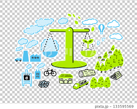 碳中和圖像 133595569