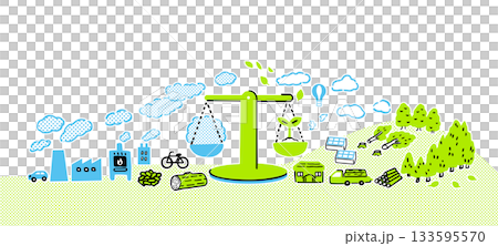 碳中和圖像 133595570