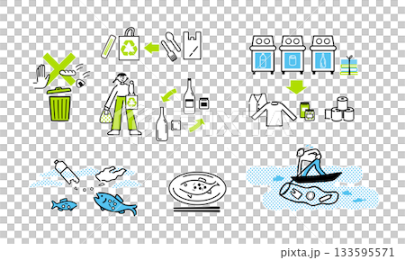 環境を大切にした生活をする人々 133595571