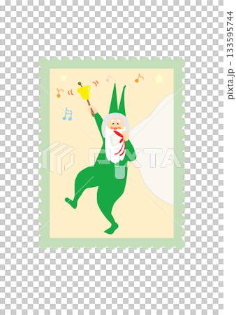 Christmas illustration stamp Santa Claus cute musical note vector Christmas illustration stamp Santa Claus cute musical note vector 133595744