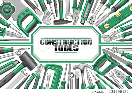 Vector template for Construction Tools 133596123