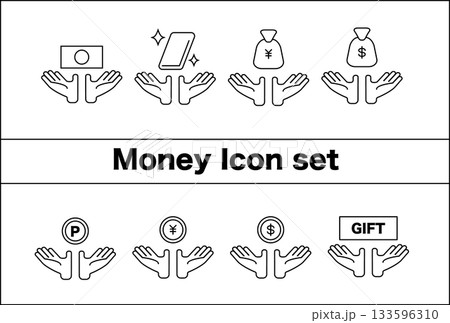 お金やポイントに関するアイコンセット 133596310