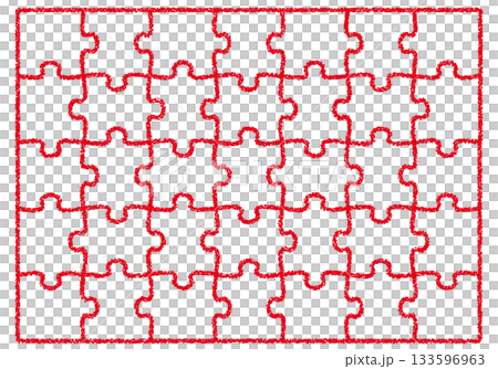 Hand-drawn crayon background puzzle 133596963
