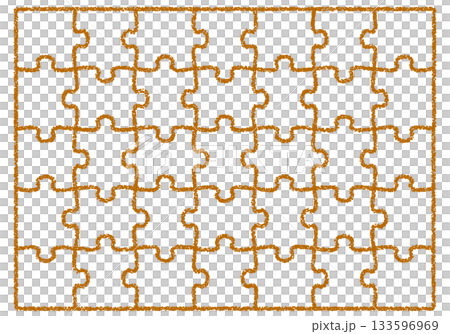 Hand-drawn crayon background puzzle 133596969