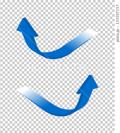 上昇・改善・変化を示す成長カーブ矢印アイコン素材1(ベクター) 上昇・改善・変化を示す成長カーブ矢印アイコン素材1(ベクター) 133597157