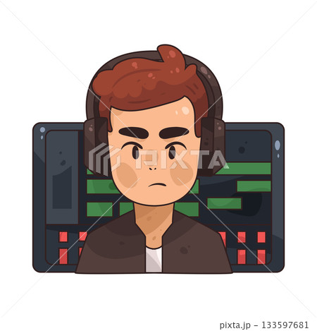 illustration of Music Producer 133597681