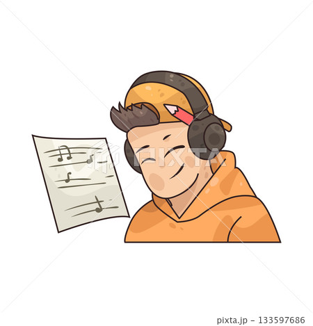 illustration of composer  133597686