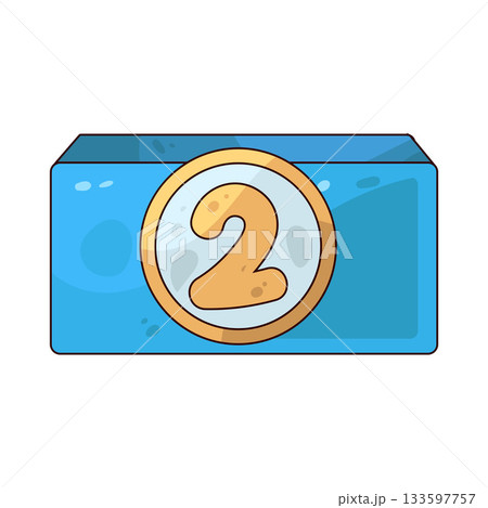 illustration of second place 133597757