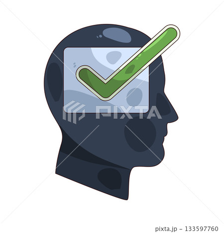 illustration of Face Scan 133597760