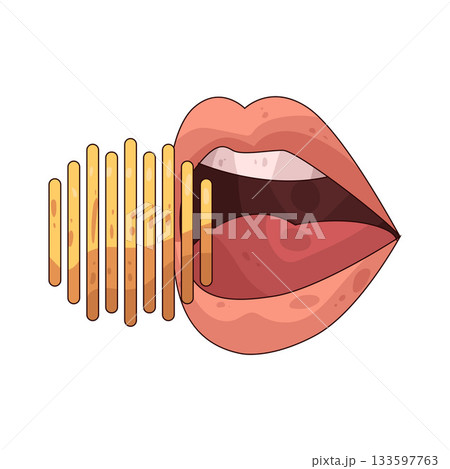 illustration of voice scan 133597763