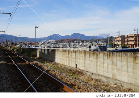 群馬県富岡市の上信電鉄上州富岡駅周辺の風景 133597884
