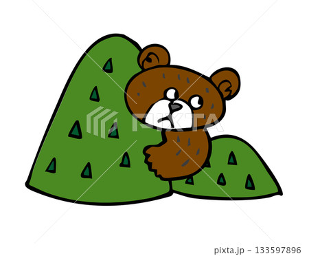 山に住むクマ くま 熊 山に住むクマ くま 熊 133597896
