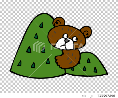 生活在山區的熊 133597896