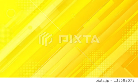 鮮やかな黄色のストライプが輝く明るくポジティブな抽象背景デザイン 鮮やかな黄色のストライプが輝く明るくポジティブな抽象背景デザイン 133598075