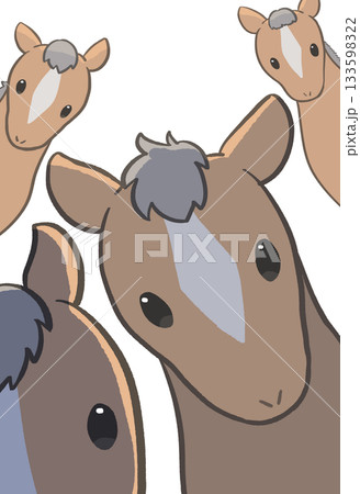 2026年午年年賀状素材_12 133598322