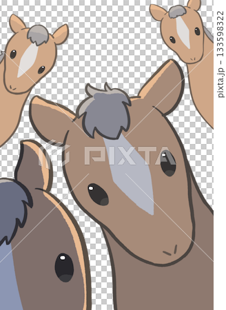 2026年午年年賀状素材_12 133598322