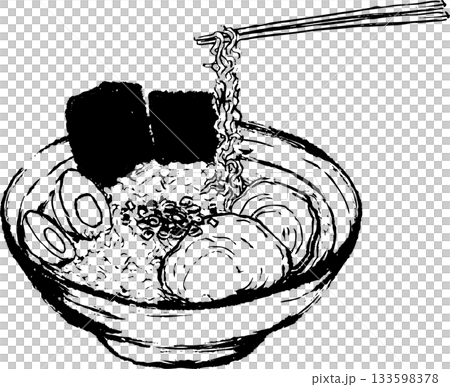 拉麵和筷子 133598378