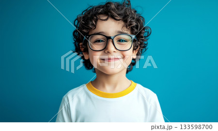 little boy with glasses 133598700