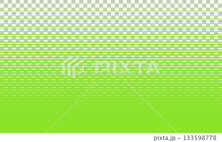 Jagged green halftone triangles arranged horizontally 133598778