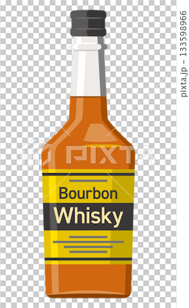 瓶裝波本威士忌的插圖 瓶裝波本威士忌的插圖 133598966